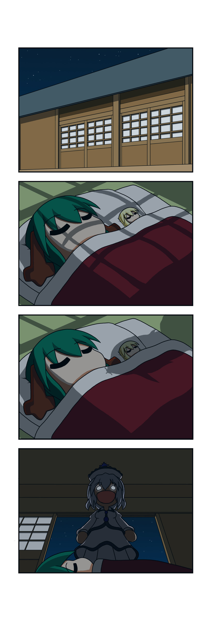 kasodani kyouko, lily white, and merlin prismriver (touhou) drawn by rakugaki-biyori