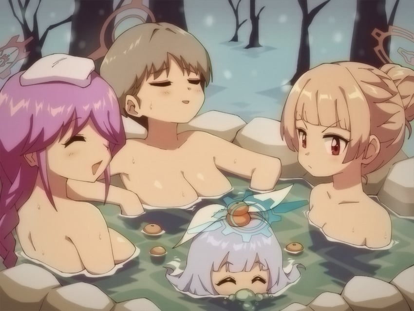 marina, cherino, nodoka, and tomoe (blue archive) drawn by chib0b