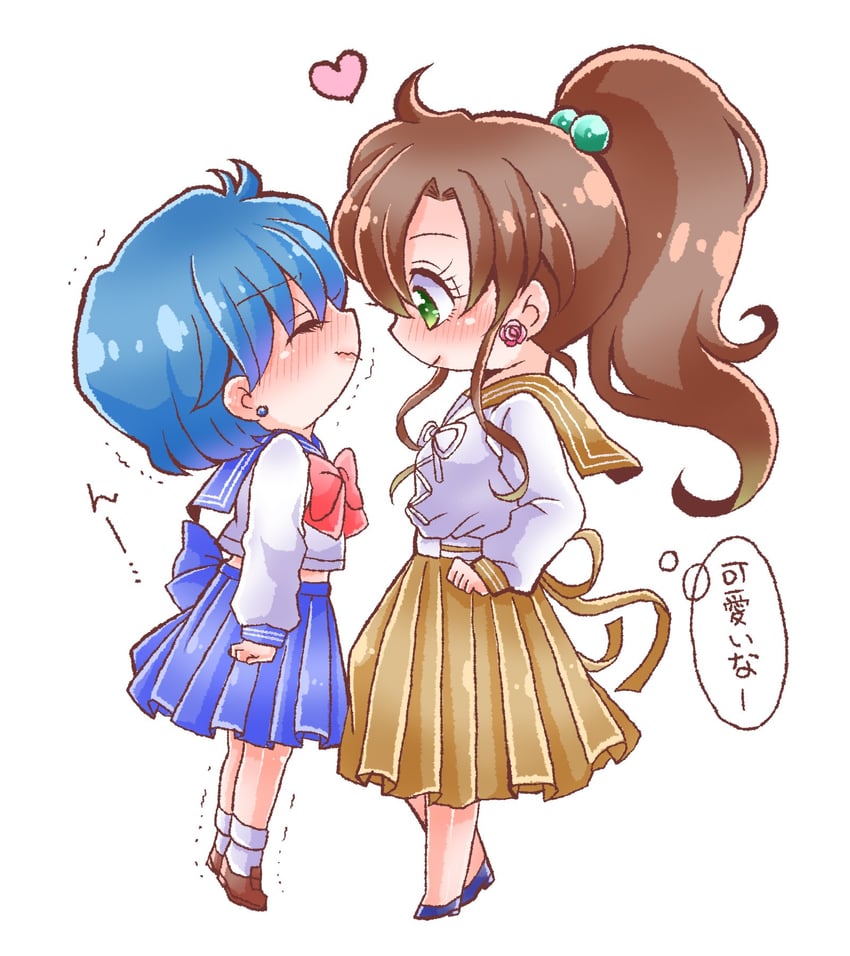 mizuno ami and kino makoto (bishoujo senshi sailor moon) drawn by supernova24_24