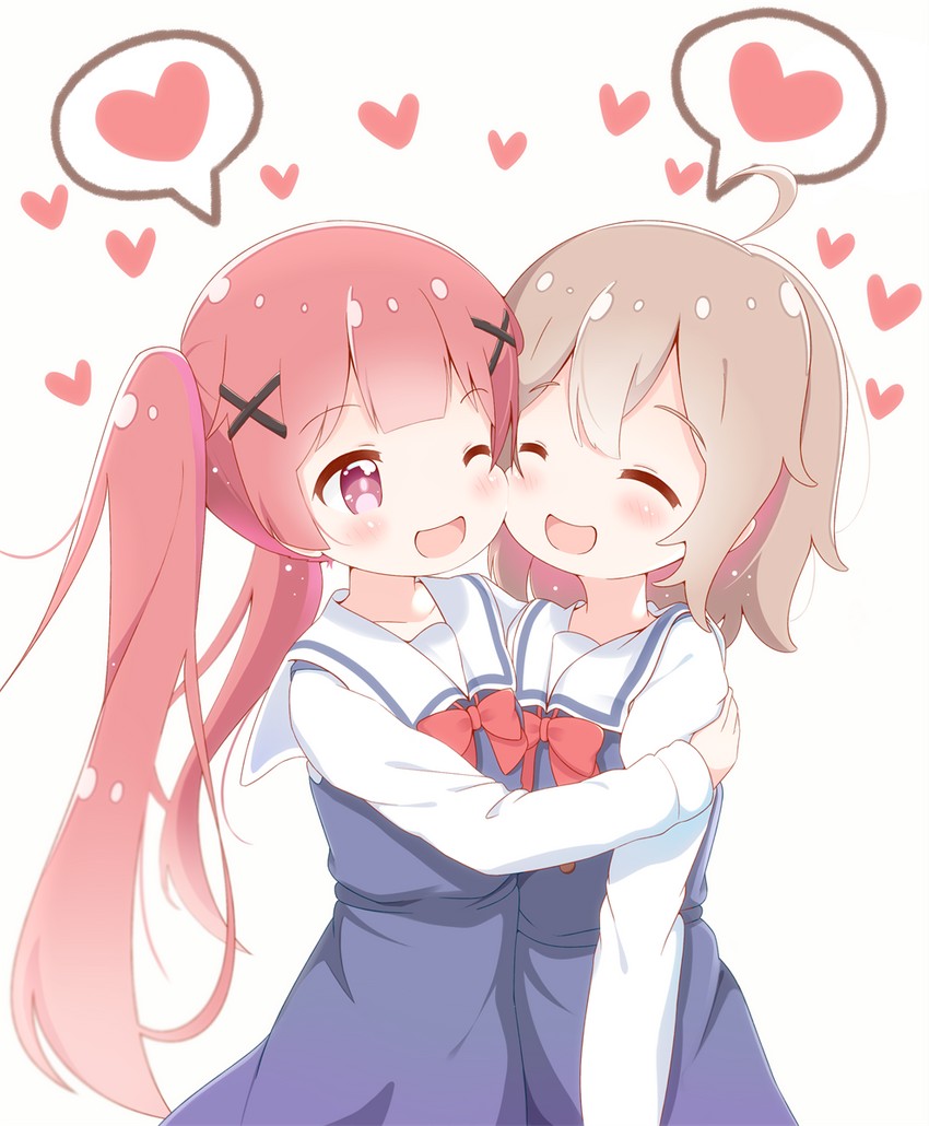 tanemura koyori and konomori kanon (watashi ni tenshi ga maiorita!) drawn by hoshino_(pwmp3573)