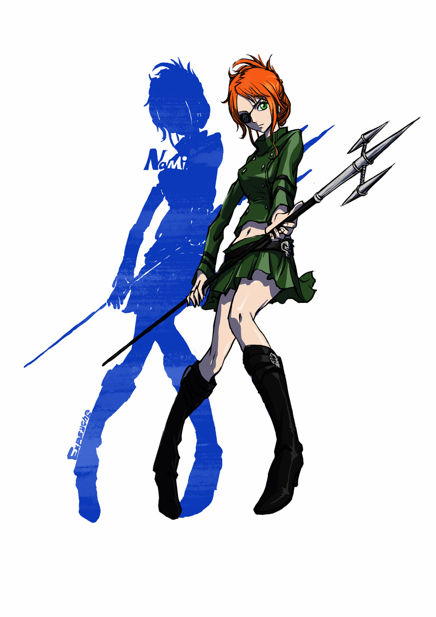 nami and chrome dokuro (one piece and 1 more) drawn by canterbury_(6739793)