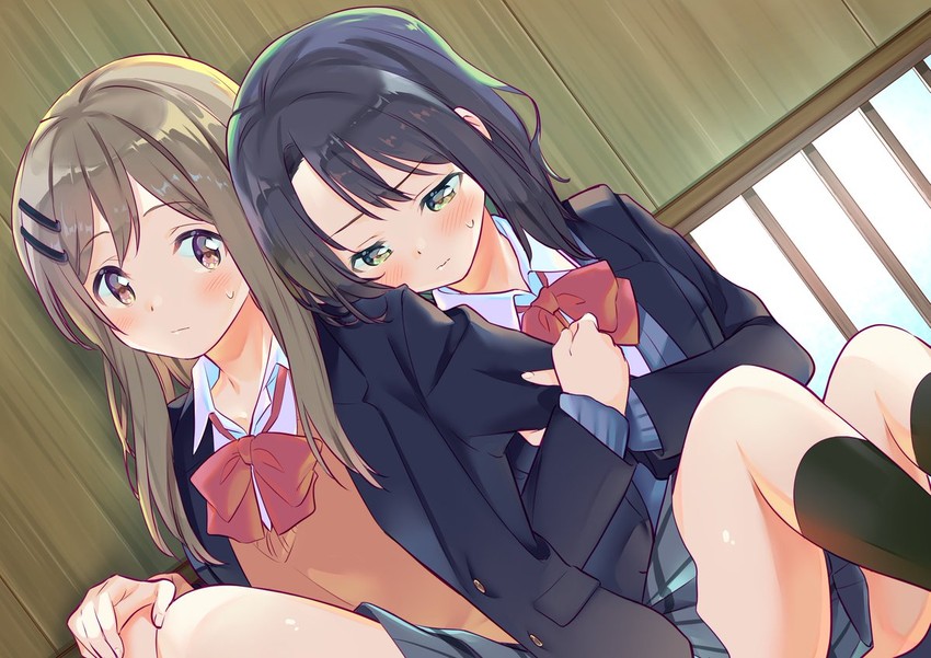 adachi sakura and shimamura hougetsu (adachi to shimamura) drawn by tachi_(gutsutoma)