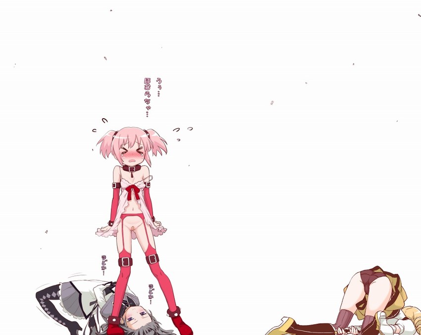akemi homura, kaname madoka, and tomoe mami (mahou shoujo madoka magica) drawn by teri_terio