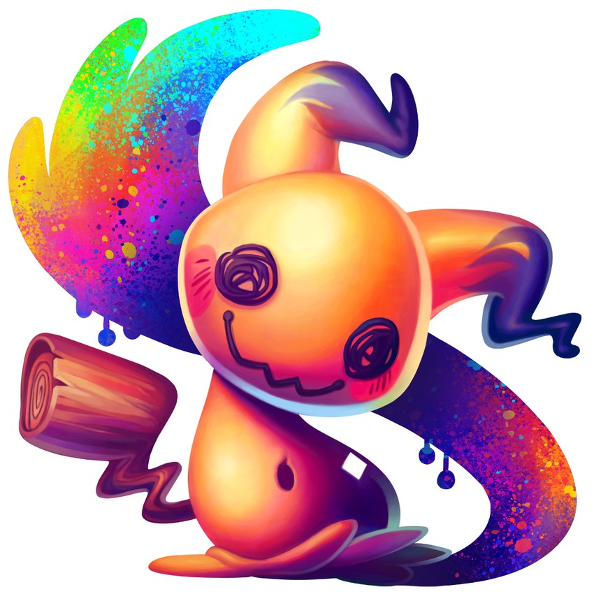mimikyu (pokemon) drawn by qesque