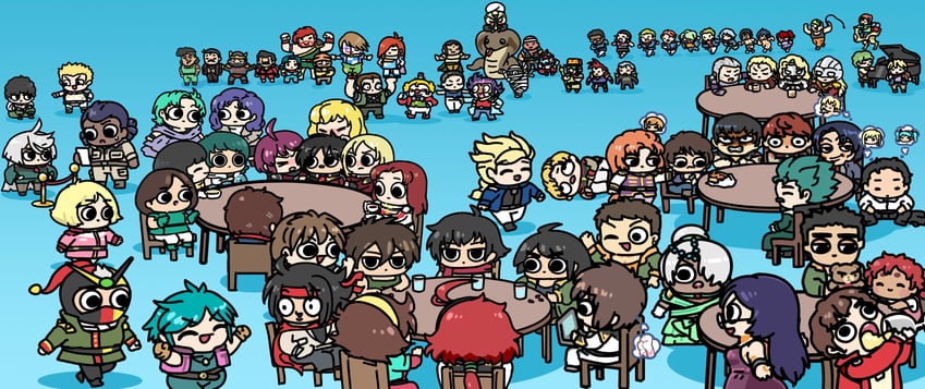 suletta mercury, miorine rembran, char aznable, cagalli yula athha, athrun zala, and 49 more (gundam and 20 more) drawn by afei_(sfma3248)