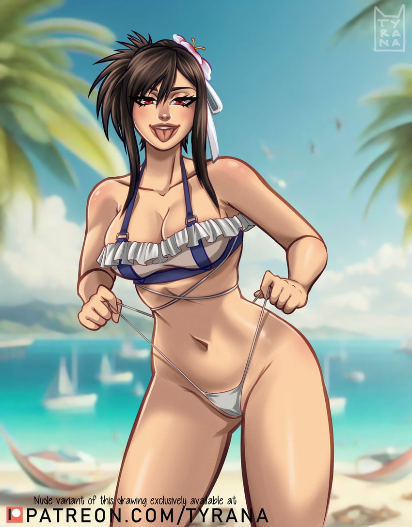 tifa lockhart (final fantasy and 3 more) drawn by tyrana91