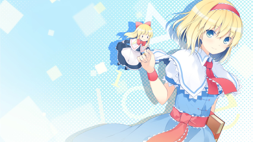 alice margatroid and shanghai doll (touhou) drawn by 6u_(eternal_land)