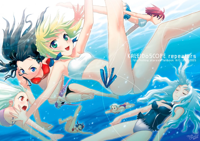 artoria pendragon, saber, tohsaka rin, illyasviel von einzbern, matou sakura, and 4 more (fate and 1 more) drawn by task_owner
