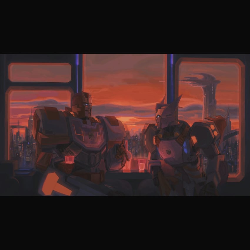ratchet and drift (transformers and 1 more) drawn by ting_(u4lo6)