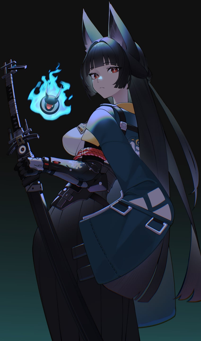 hoshimi miyabi and tailless (zenless zone zero) drawn by paszuto
