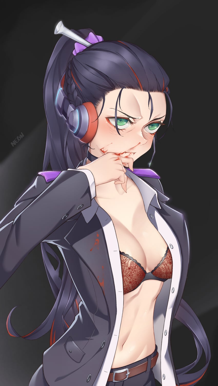 mika melatika (nijisanji and 1 more) drawn by neon_luminous