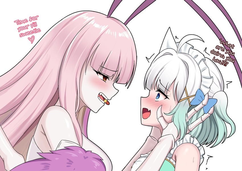 mint fantome and matara kan (indie virtual youtuber and 1 more) drawn by xanadu_avici