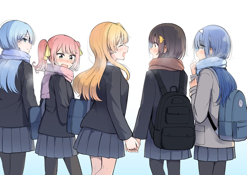 lyriel, azuma kanon, himeno yukina, sariel, and hanazono karen (ironna onnanoko to kiss wo shiteitara yuri kiss ni mezamete shimaimashita) drawn by betock