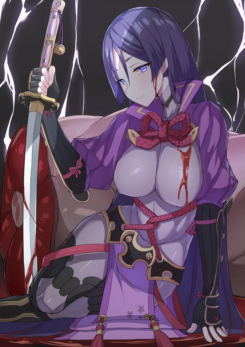 minamoto no raikou (fate and 1 more) drawn by k_jin