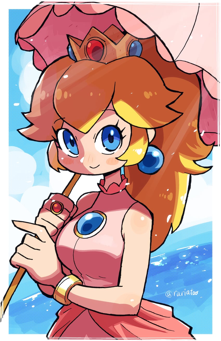 princess peach (mario and 1 more) drawn by rariatto_(ganguri)