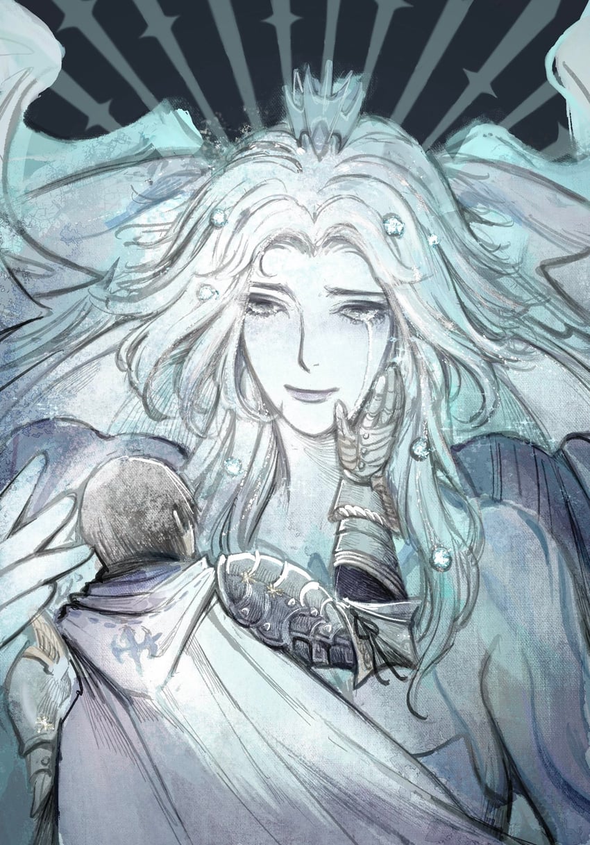 warrior of light, adventurer, paladin, and hydaelyn (final fantasy and 1 more) drawn by zoe0701