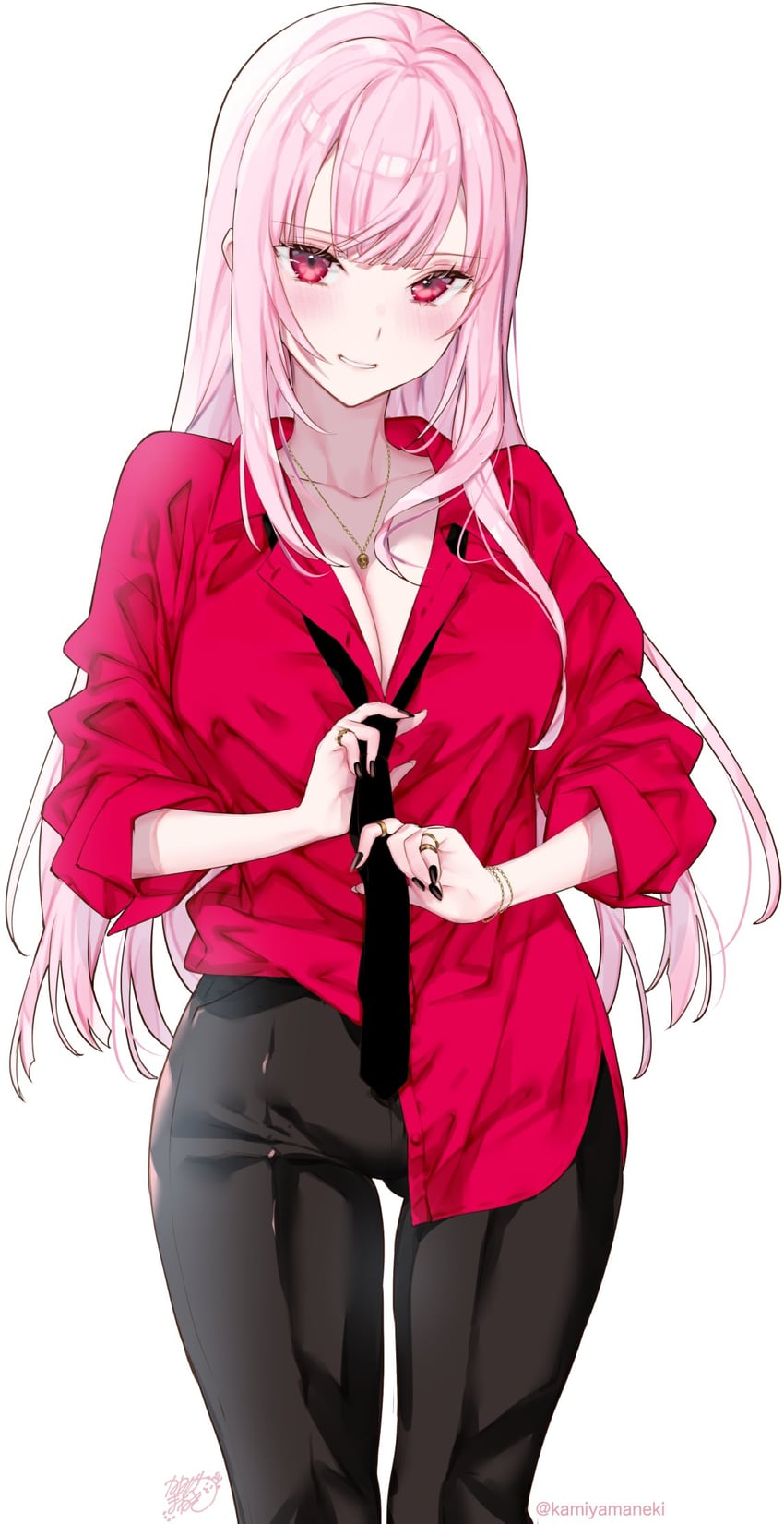 mori calliope (hololive and 1 more) drawn by kamiya_maneki