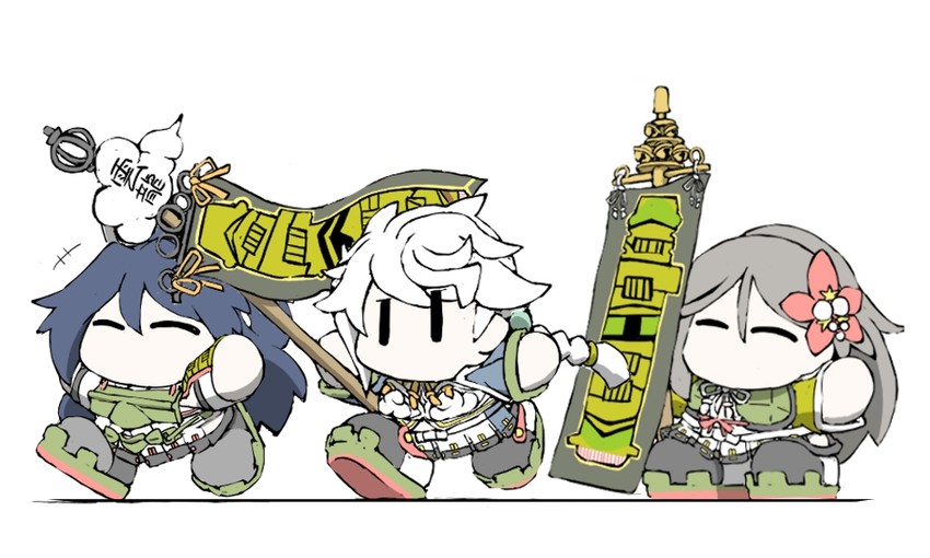 unryuu, katsuragi, amagi, and amagi kai (kantai collection) drawn by task_(s_task80)