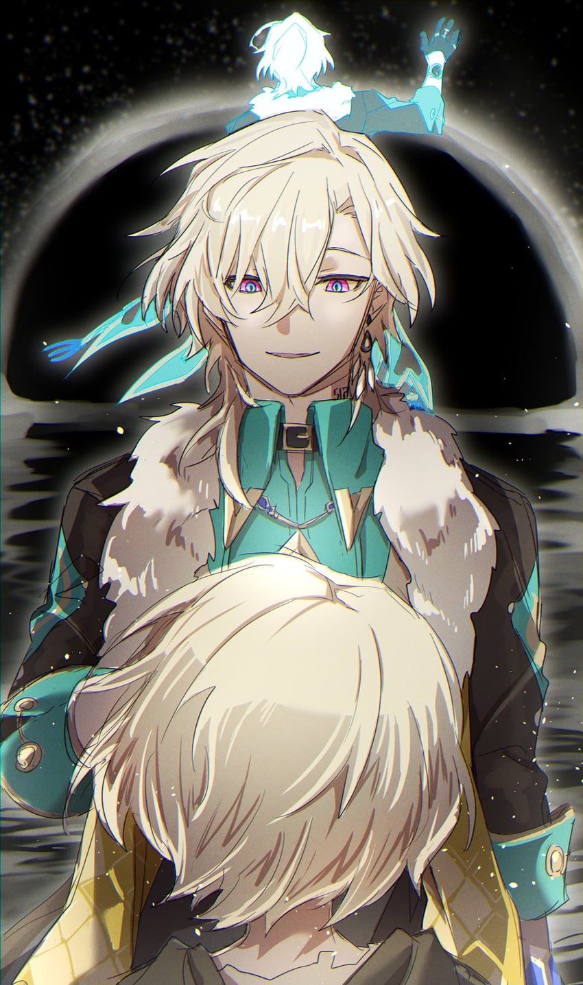 aventurine and kakavasha (honkai and 1 more) drawn by kouno3tori