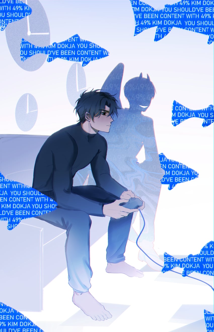 kim dokja and yoo joonghyuk (omniscient reader's viewpoint) drawn by astruma2
