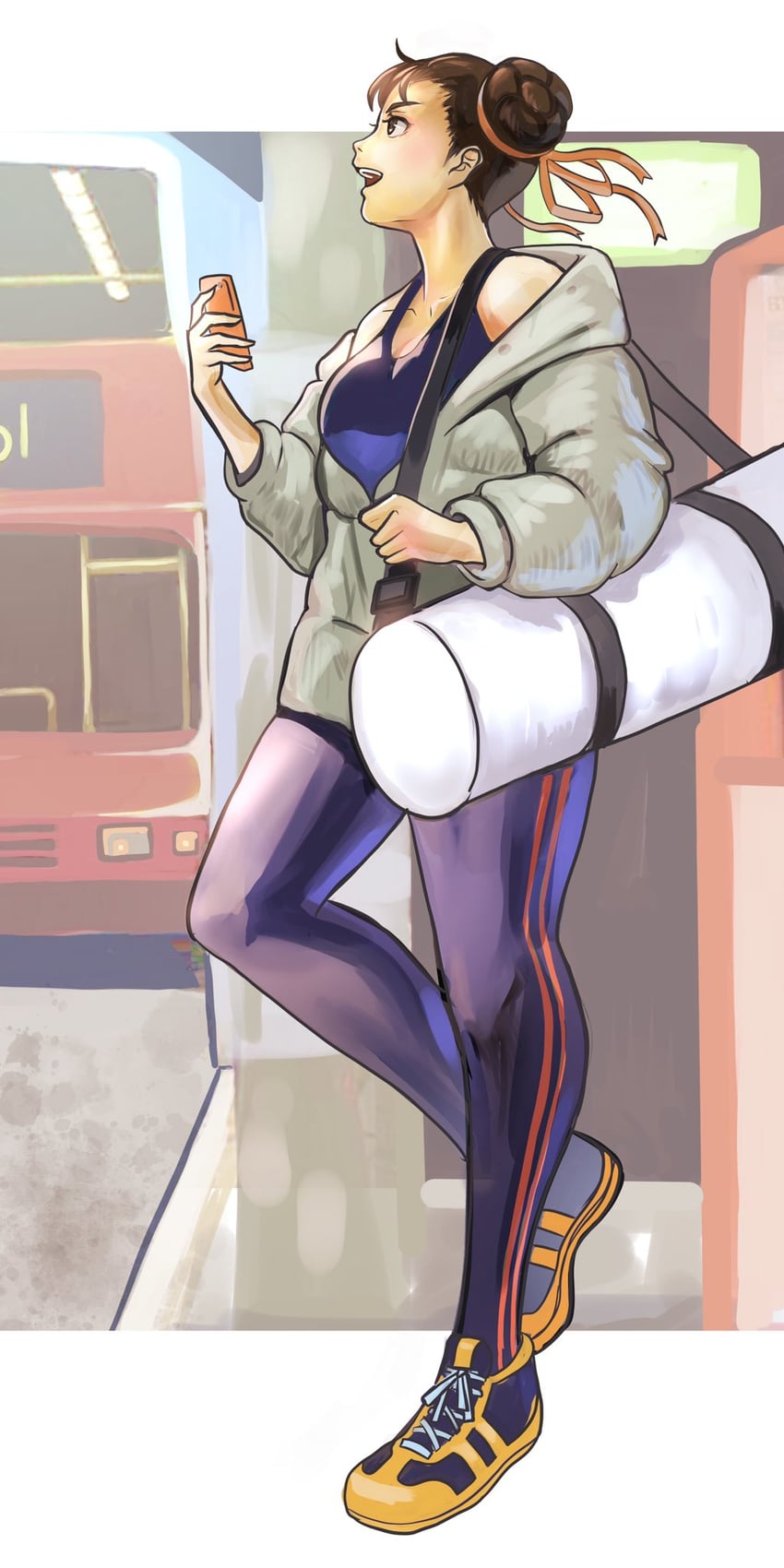chun-li (street fighter and 1 more) drawn by meke_(77842928)