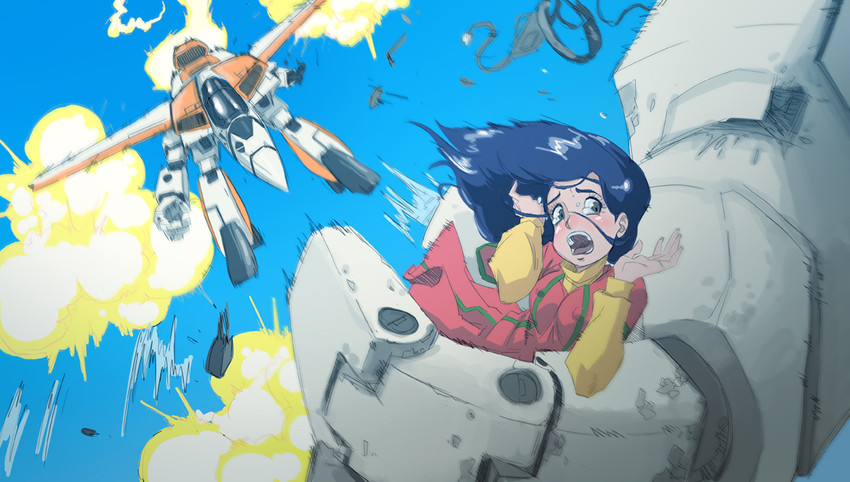 vf-1, lynn minmay, ichijou hikaru, and vf-1d (macross and 2 more) drawn by william_ruzicka