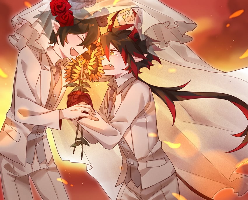 ivlis and satanick (funamusea) drawn by tie_fei_wu_mang_dashuai