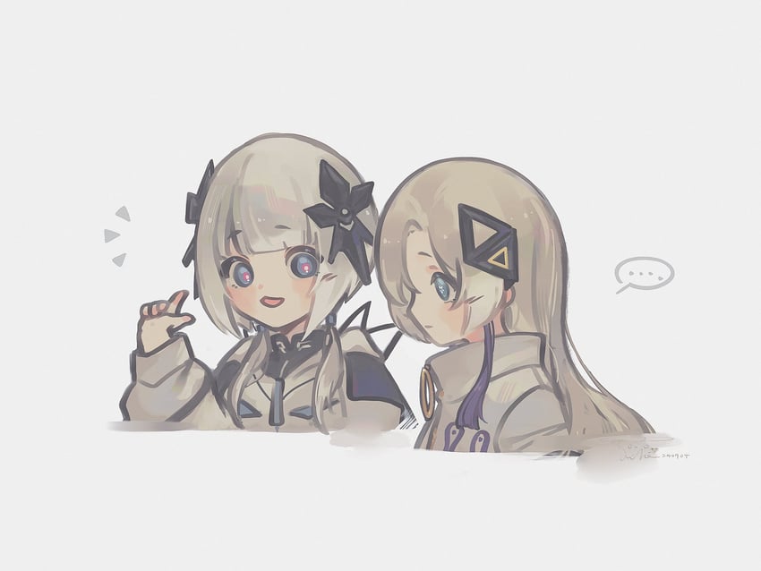 kafu and sekai (kamitsubaki studio and 1 more) drawn by ghostlibe