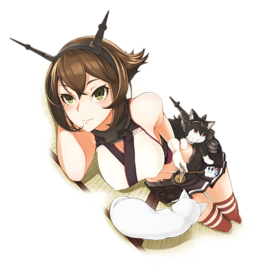 nagato, mutsu, and miss cloud (kantai collection) drawn by mochimochi_omochi