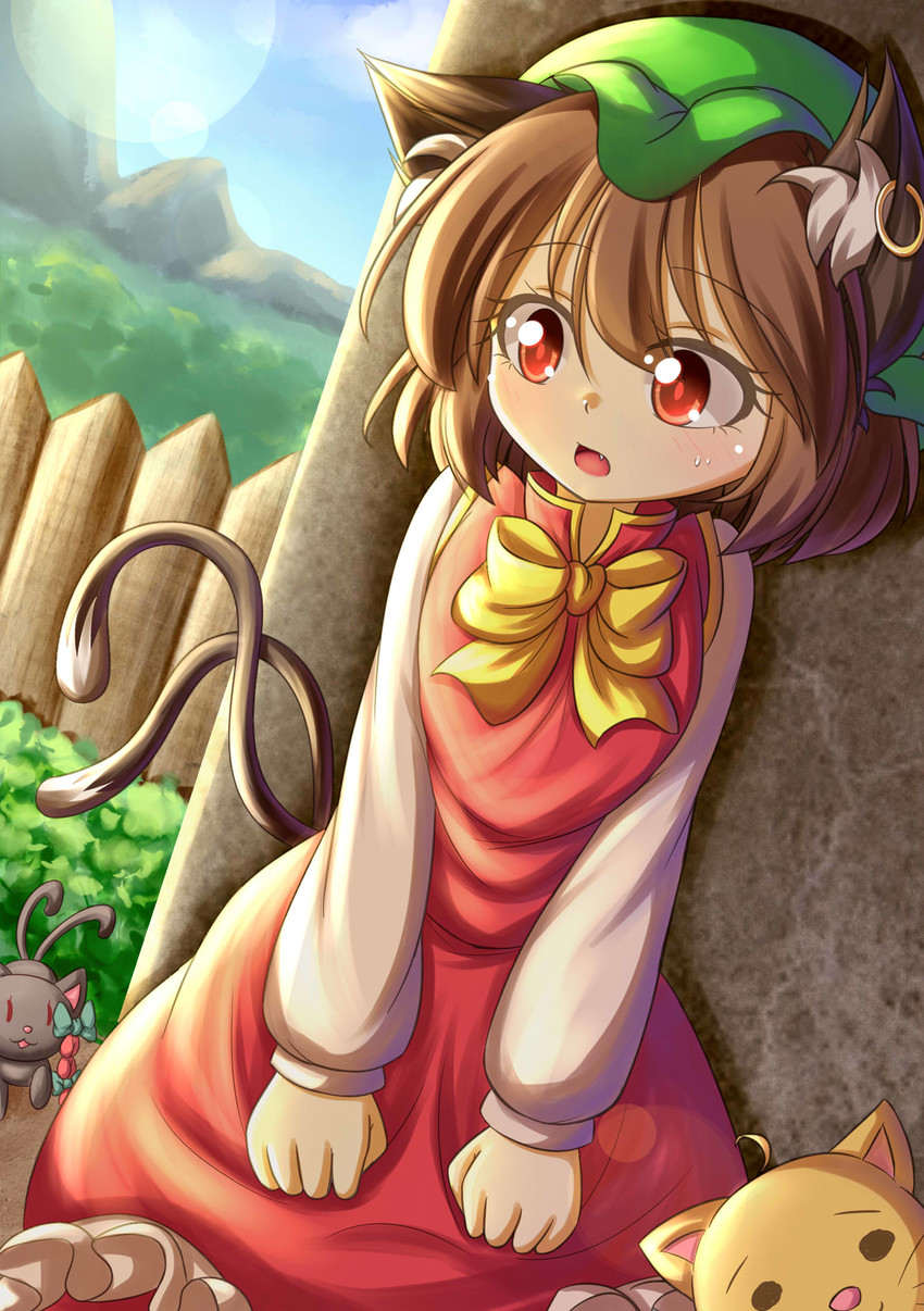 kaenbyou rin and chen (touhou) drawn by dior-zi