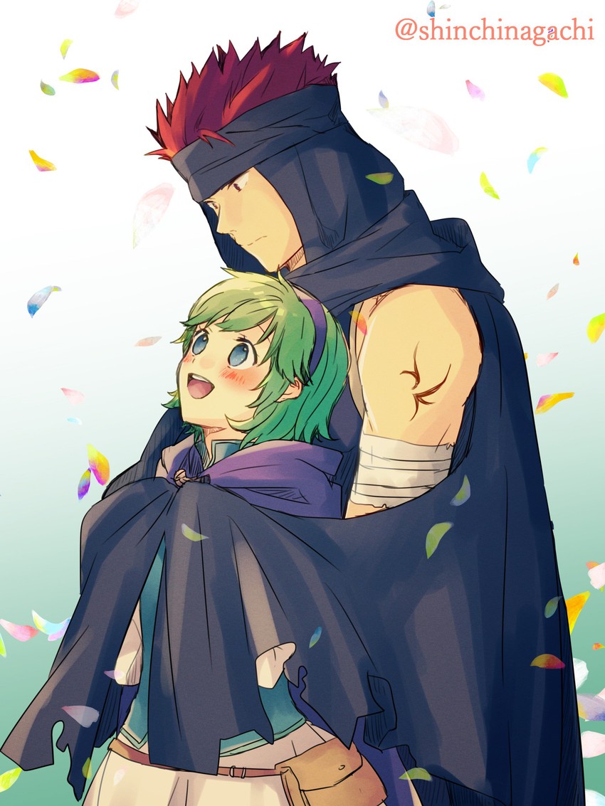 nino and jaffar (fire emblem and 1 more) drawn by nishimura_(shinchinagachi)