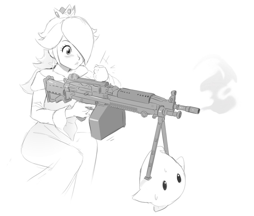 rosalina and luma (mario and 1 more) drawn by mleth