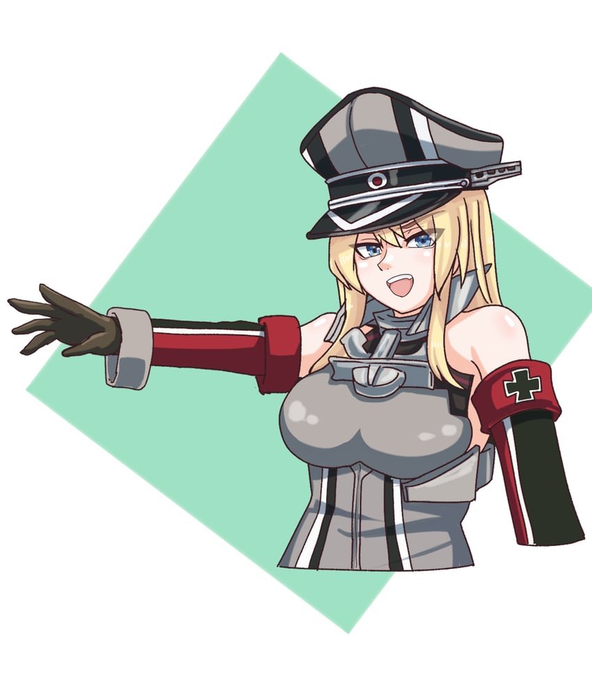 bismarck and bismarck kai (kantai collection) drawn by tsuchinoko_snake
