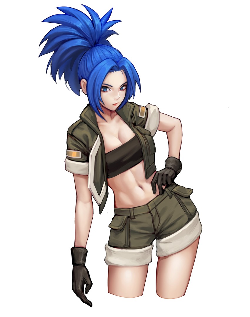 leona heidern (the king of fighters) drawn by jungon_kim