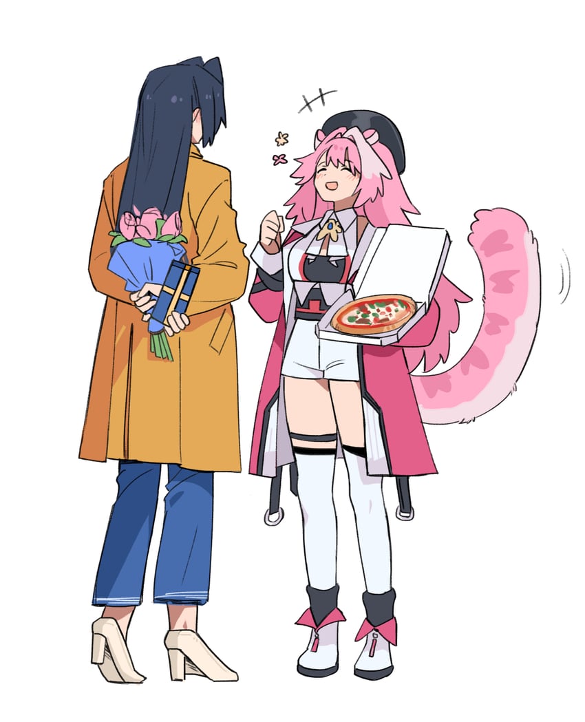 ouro kronii and raora panthera (hololive and 1 more) drawn by fongban_illust
