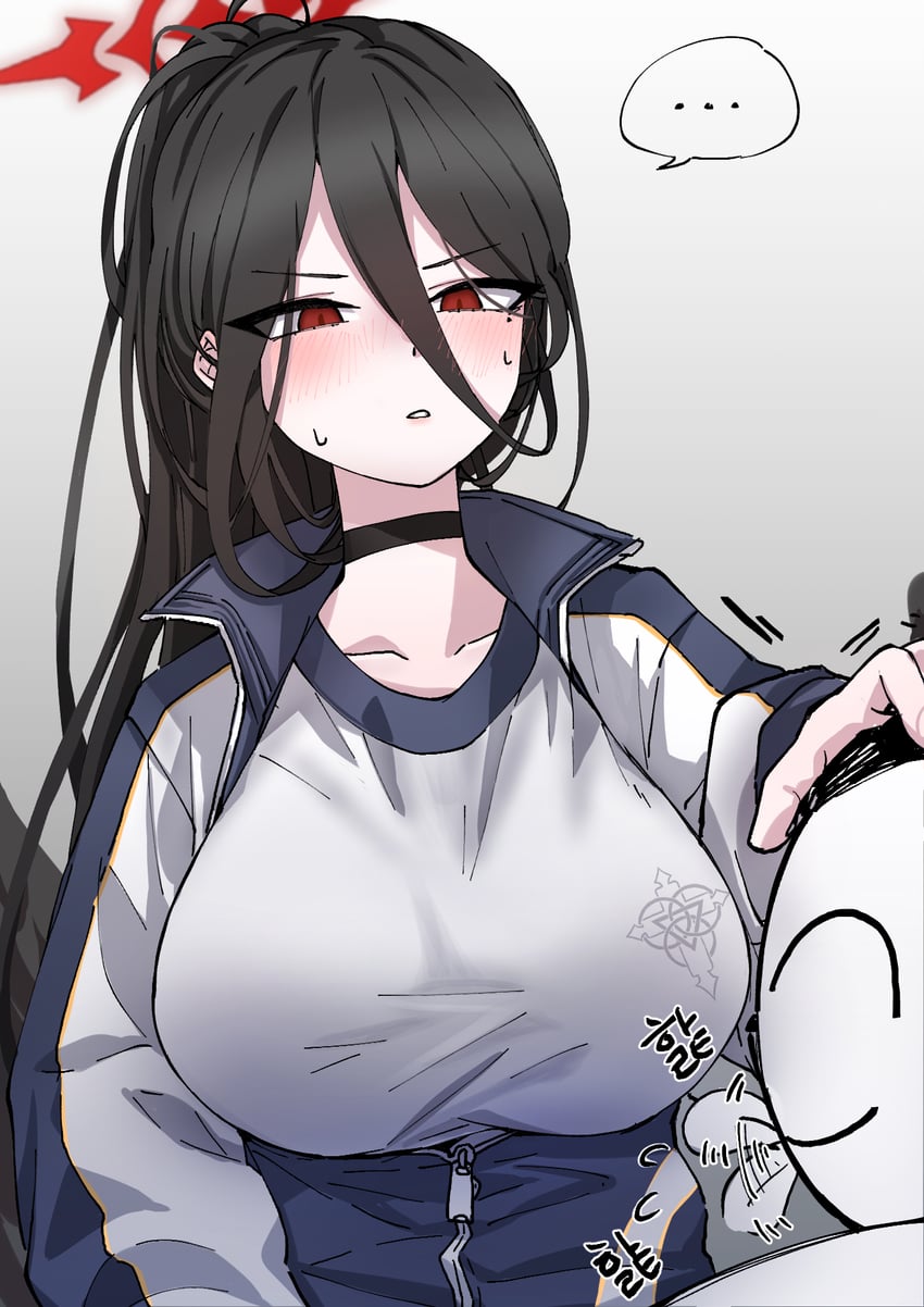 sensei, doodle sensei, and hasumi (blue archive) drawn by sin_seishun