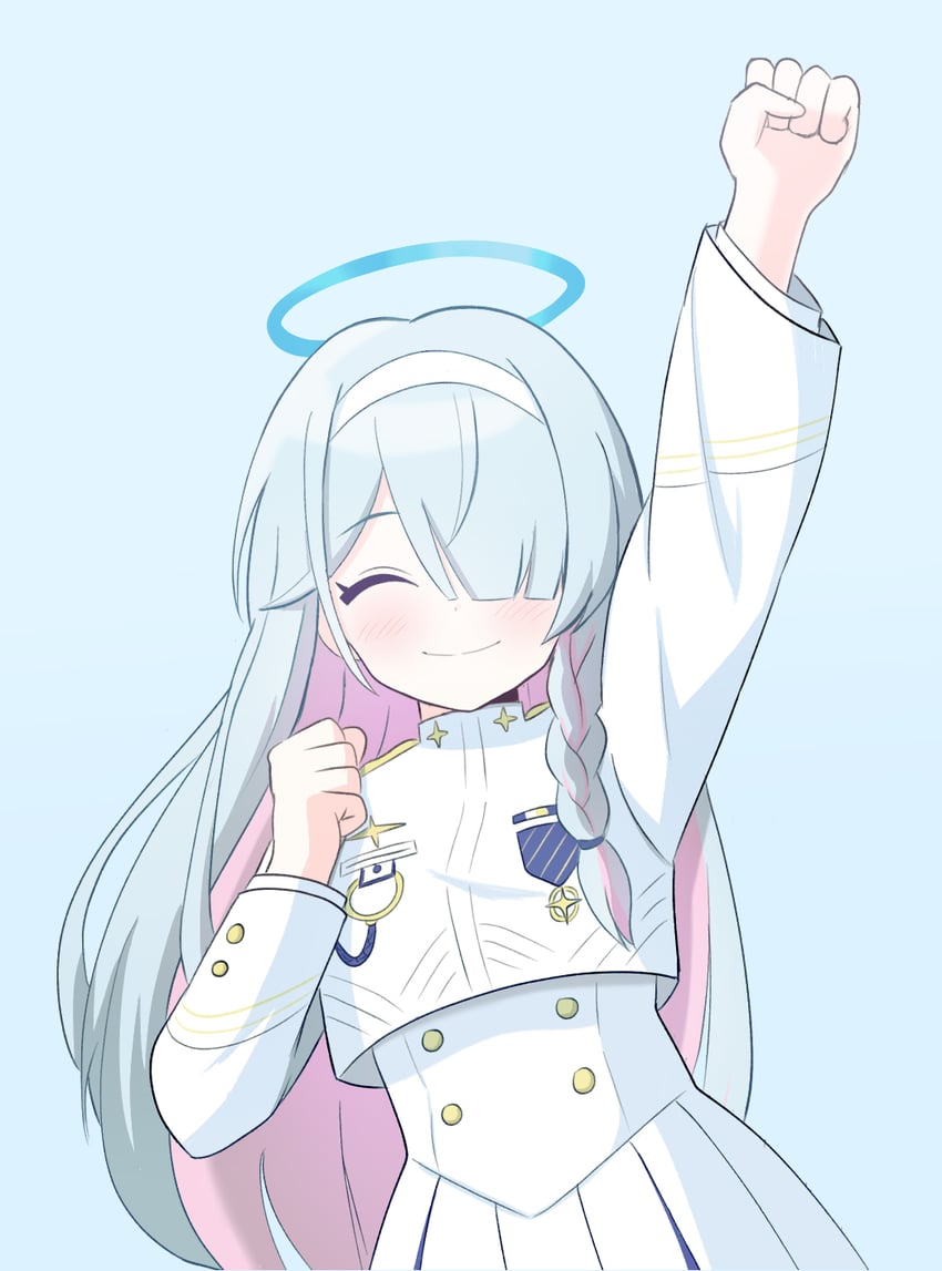 arona and general student council president (blue archive) drawn by heeya
