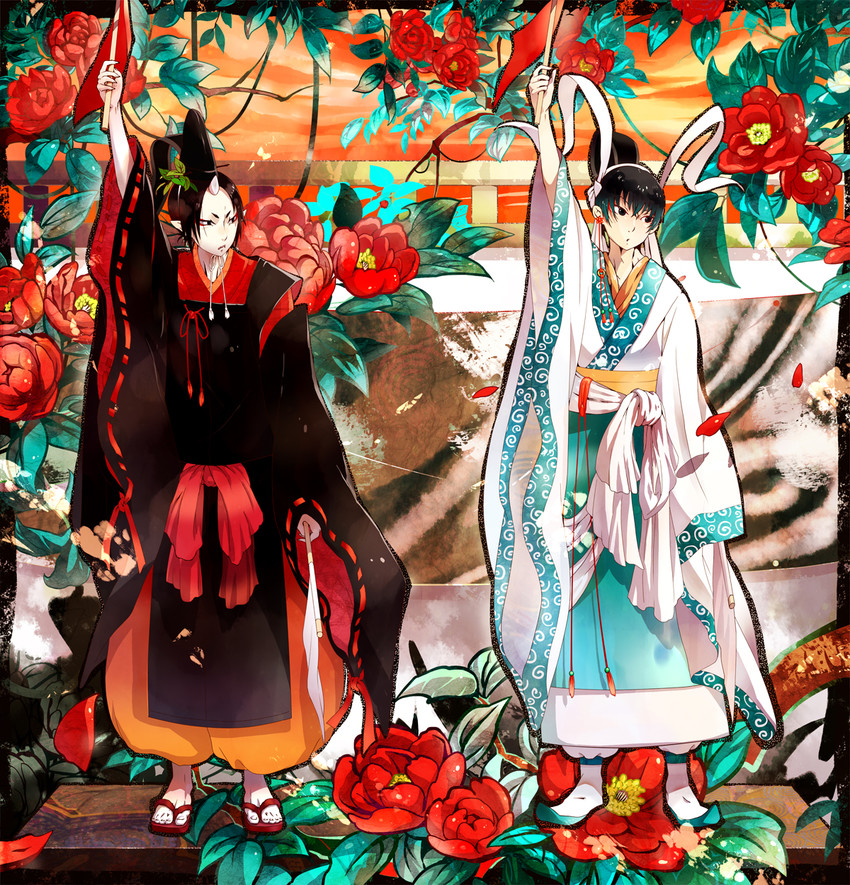 hoozuki and hakutaku (hoozuki no reitetsu) drawn by kibi_(kibi.ibik)