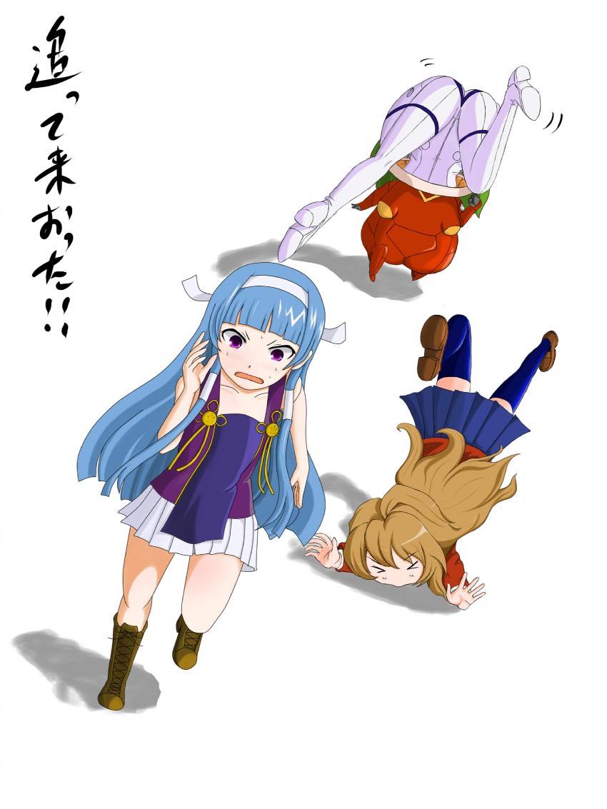 aisaka taiga, nagi, mm, and kemeko (toradora! and 2 more) drawn by jouzaburou_(joe3)