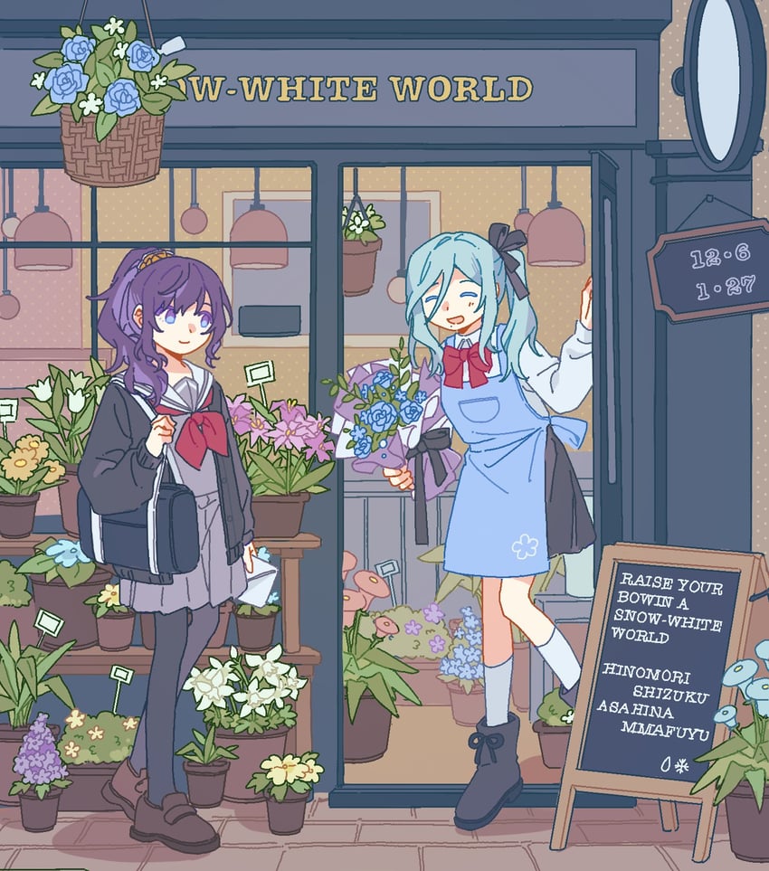 asahina mafuyu and hinomori shizuku (project sekai) drawn by heichicc47