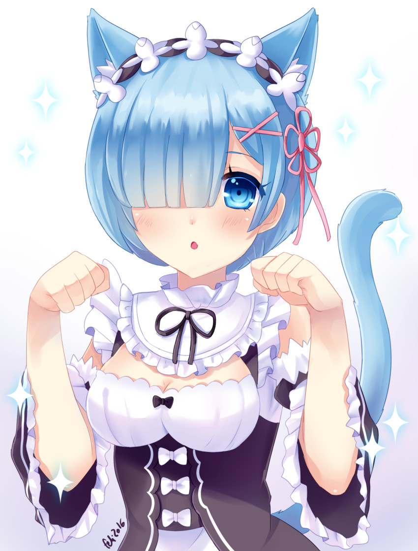 rem (re:zero kara hajimeru isekai seikatsu) drawn by felicia-val