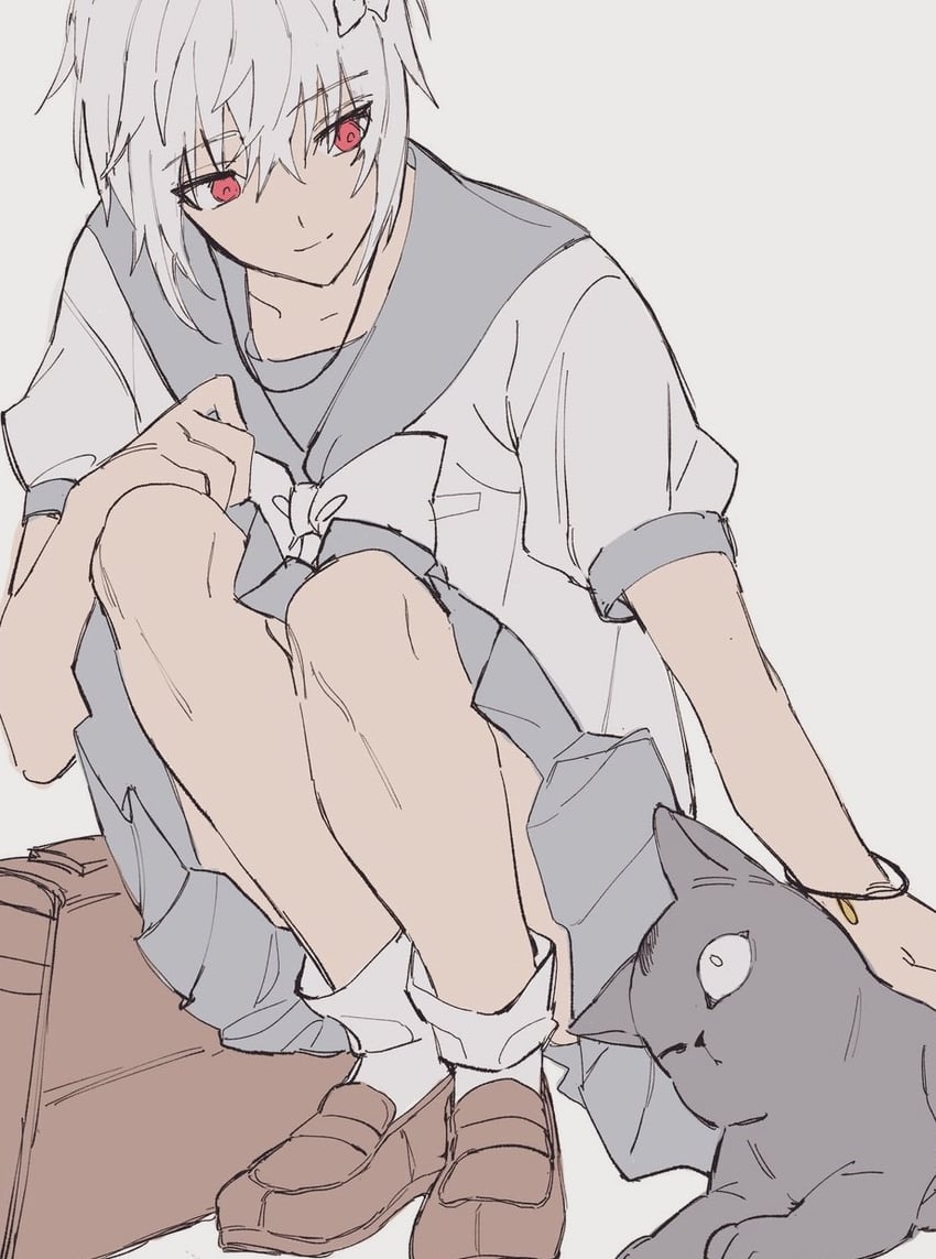 accelerator and suzushina yuriko (toaru majutsu no index) drawn by uonomesabu