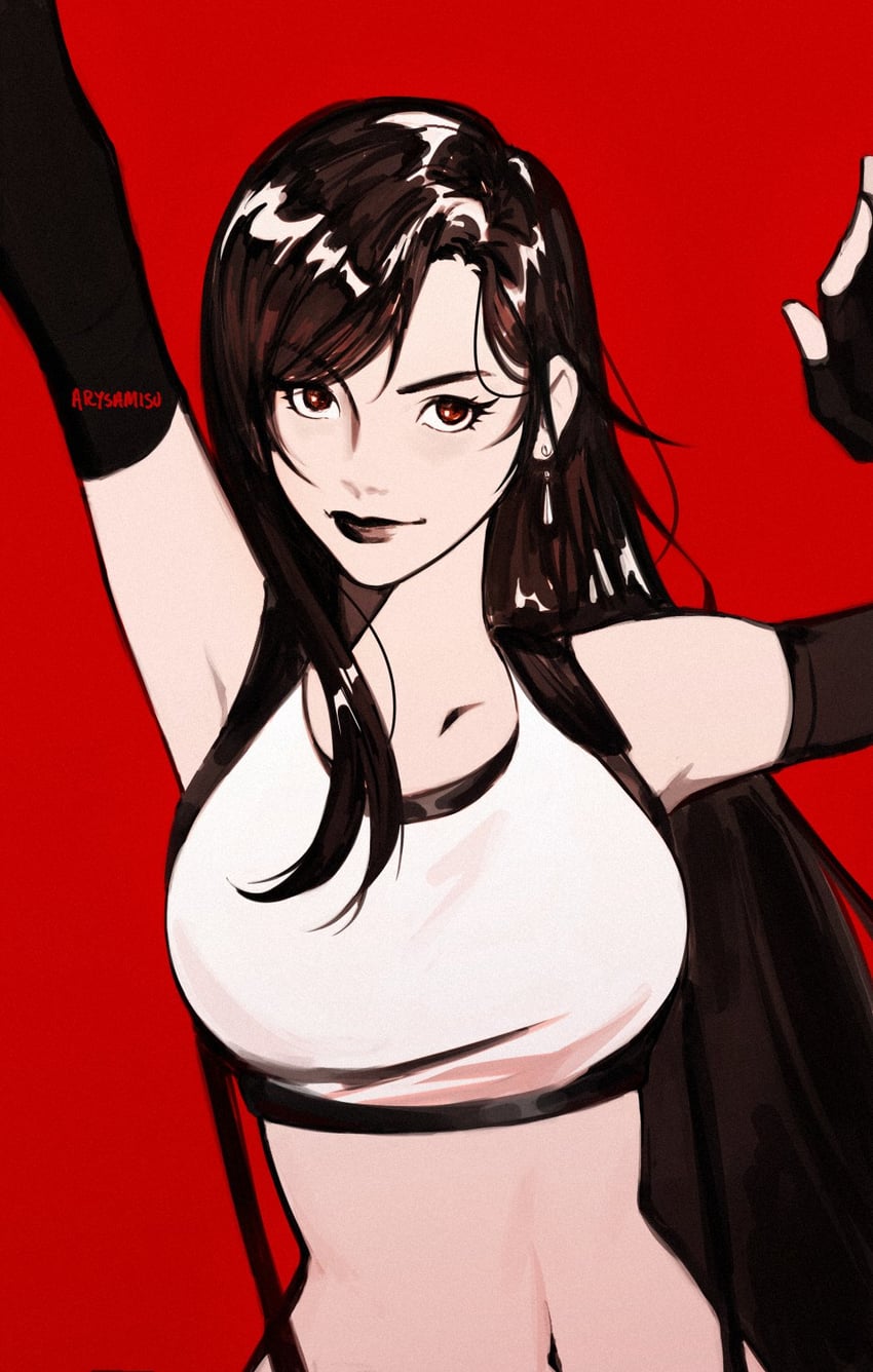 tifa lockhart (final fantasy and 2 more) drawn by arysa