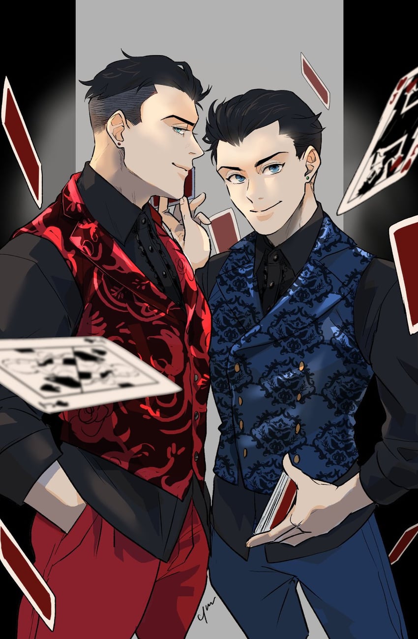 dick grayson and jason todd (dc comics and 1 more) drawn by mcmramcm