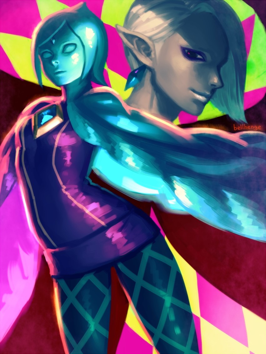 fi and ghirahim (the legend of zelda and 1 more) drawn by bellhenge