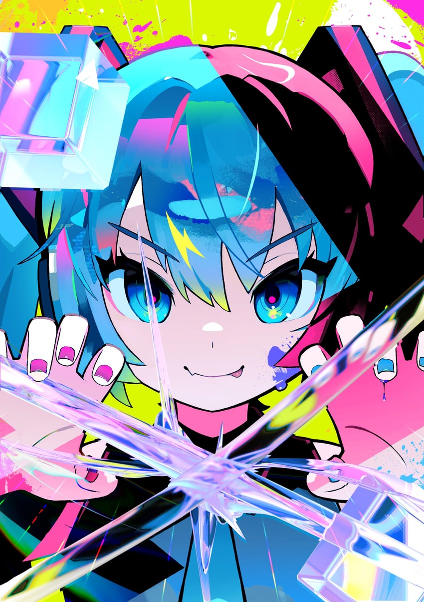 hatsune miku (vocaloid) drawn by morizo_(morizoshop)