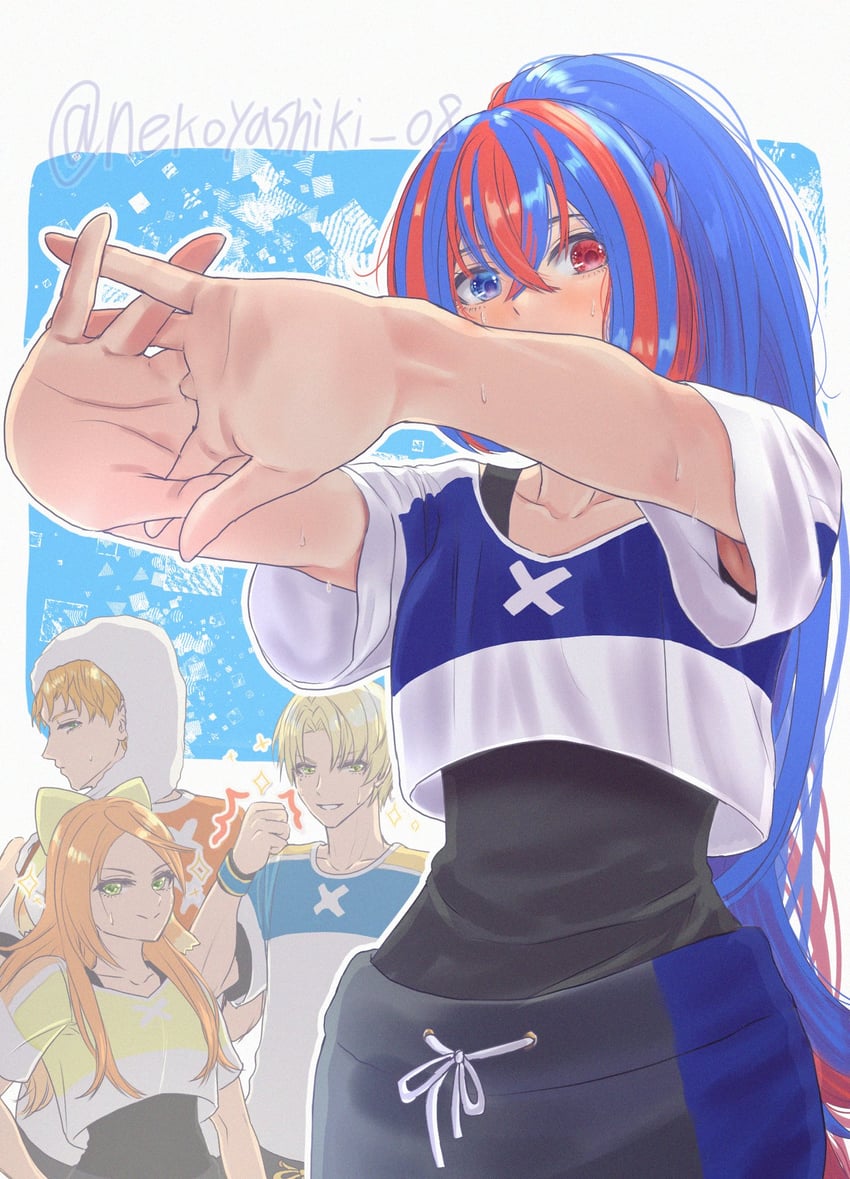 female alear, etie, alfred, and boucheron (fire emblem and 1 more) drawn by nekoyashiki_08