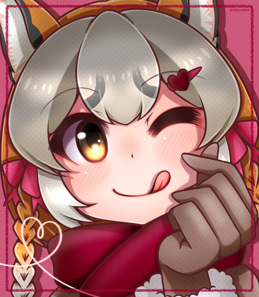 island fox (kemono friends and 1 more) drawn by hikarikmy