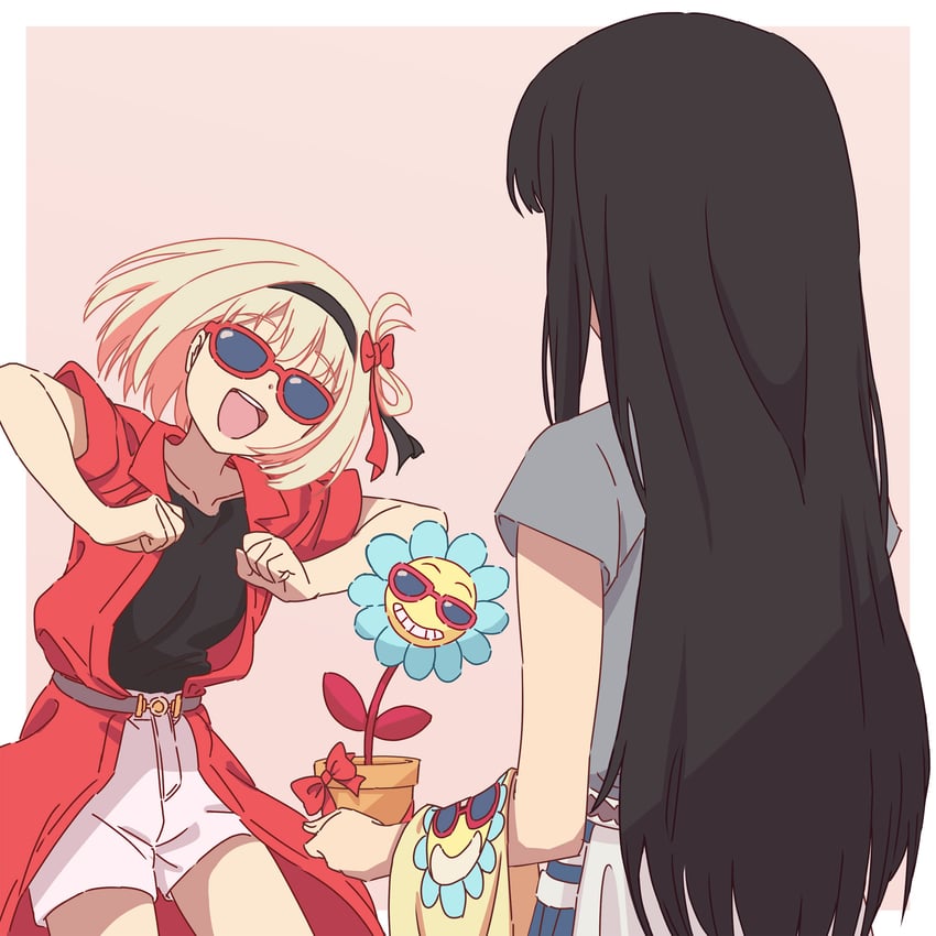 nishikigi chisato and inoue takina (lycoris recoil) drawn by asada7101