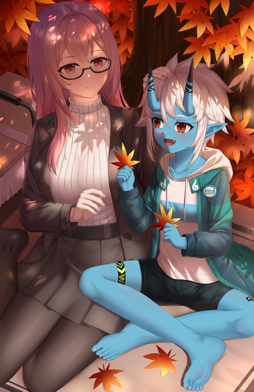 tsukishiro yanagi and soukaku (zenless zone zero) drawn by skym_(kumei)